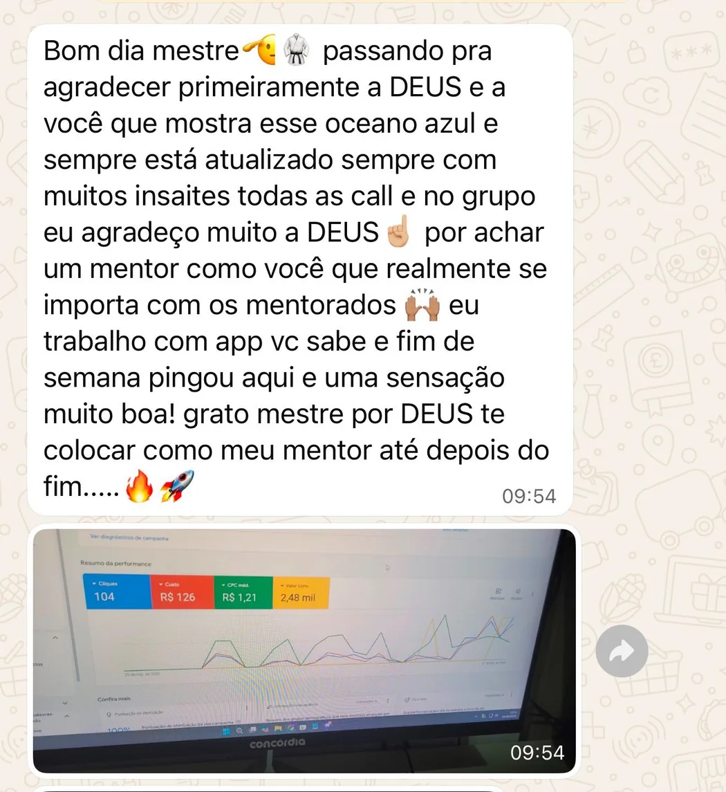Depoimento de aluno