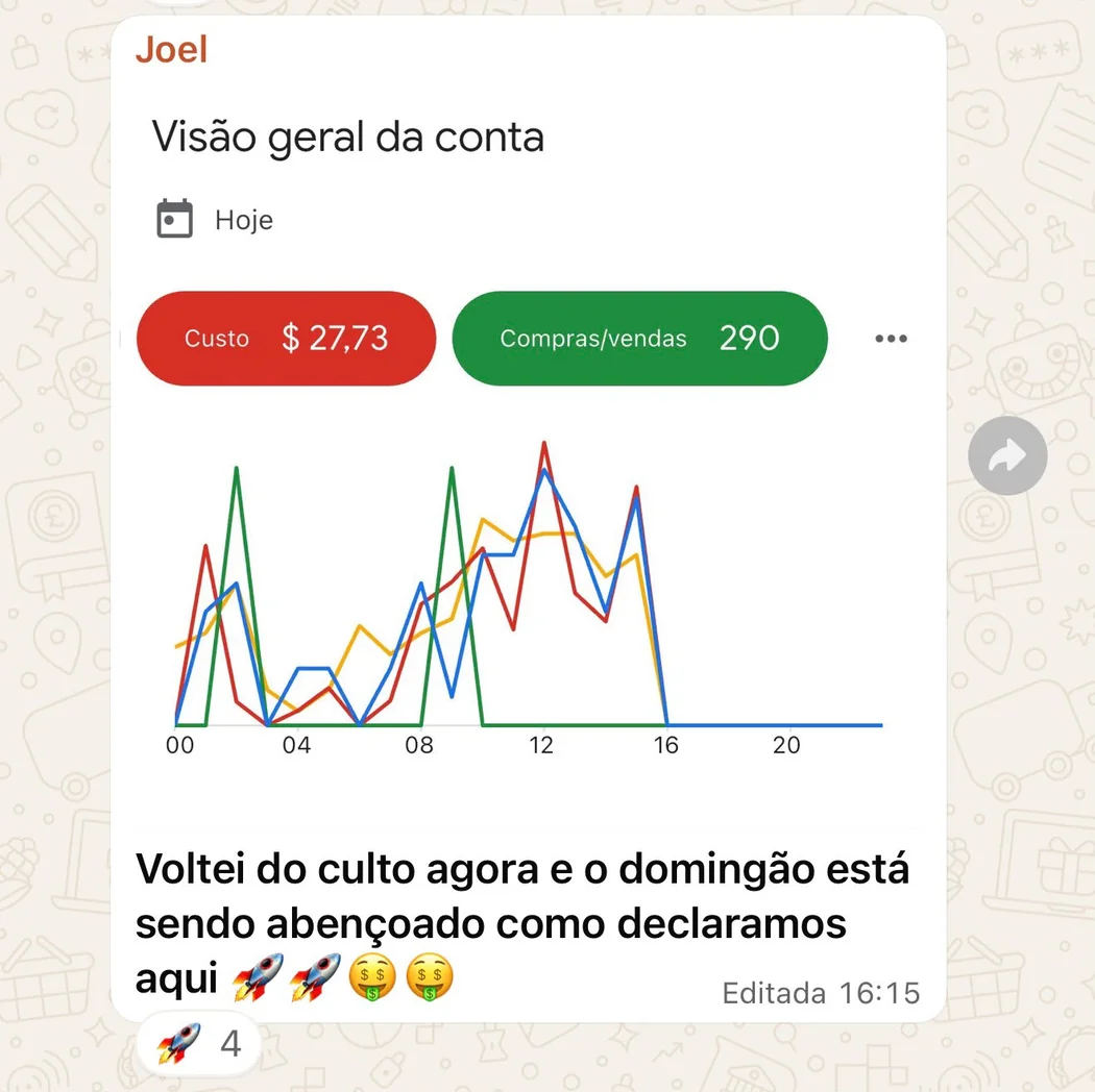 Depoimento de aluno