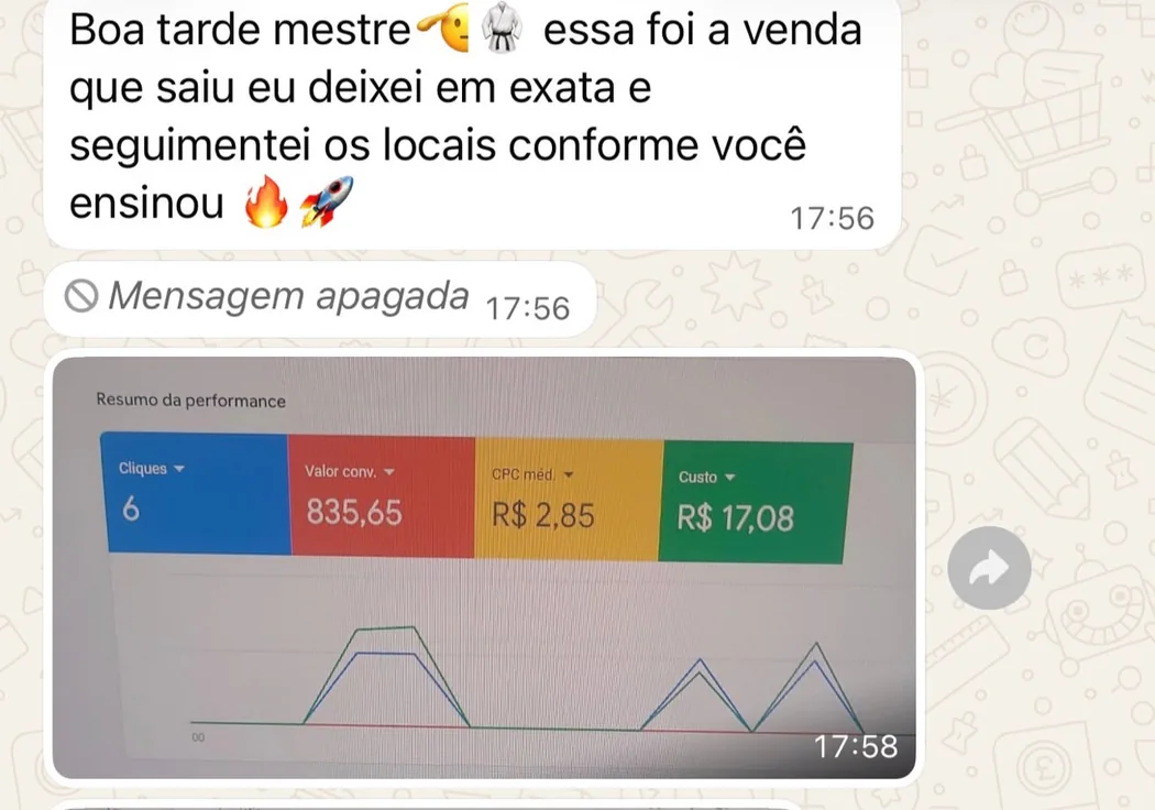 Depoimento de aluno